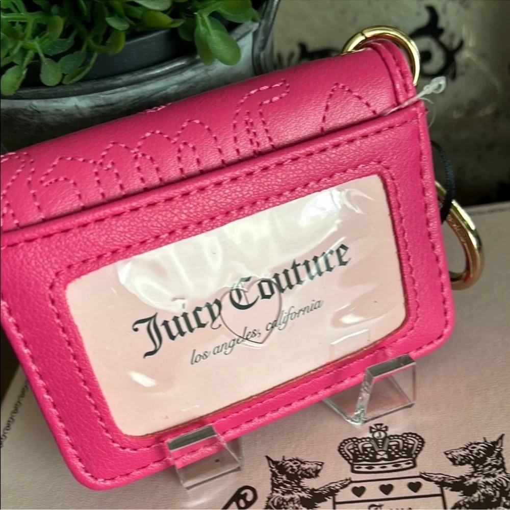 Juicy Couture Hot Pink Card Holder wallet - Picture 6 of 12